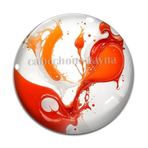 Cabochon effet marbre, cabochon résine - ou verre rond différente taille