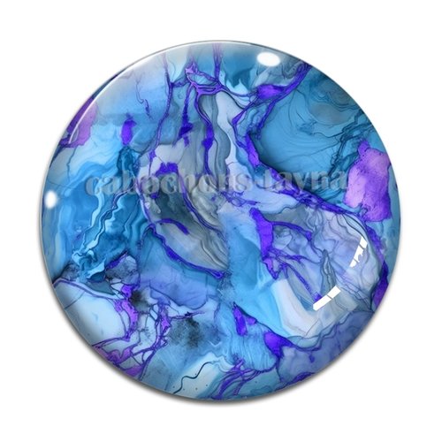 Cabochon effet marbre, cabochon résine - ou verre rond différente taille