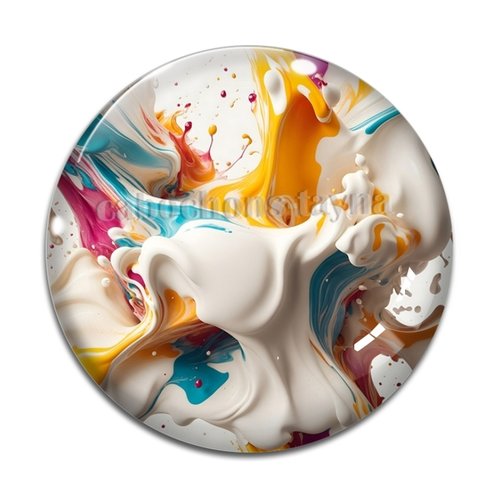 Cabochon effet marbre, cabochon résine - ou verre rond différente taille