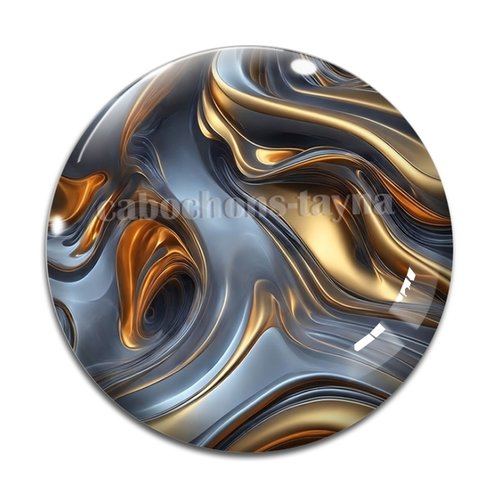 Cabochon effet marbre, cabochon résine - ou verre rond différente taille