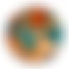 Cabochon effet marbre, cabochon résine - ou verre rond différente taille