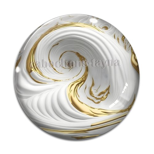 Cabochon effet marbre, cabochon résine - ou verre rond différente taille