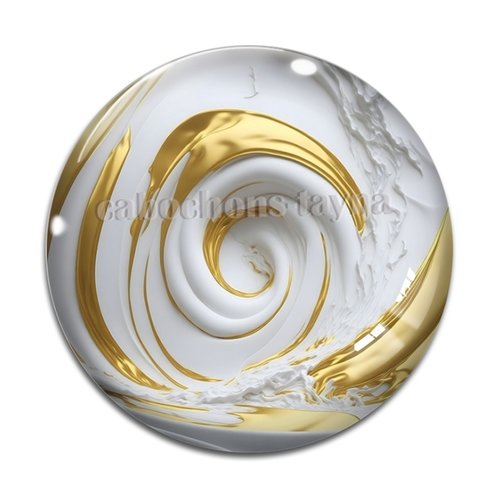 Cabochon effet marbre, cabochon résine - ou verre rond différente taille