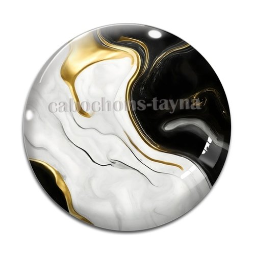 Cabochon effet marbre, cabochon résine - ou verre rond différente taille