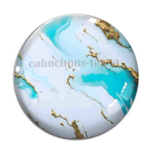 Cabochon effet marbre, cabochon résine - ou verre rond différente taille