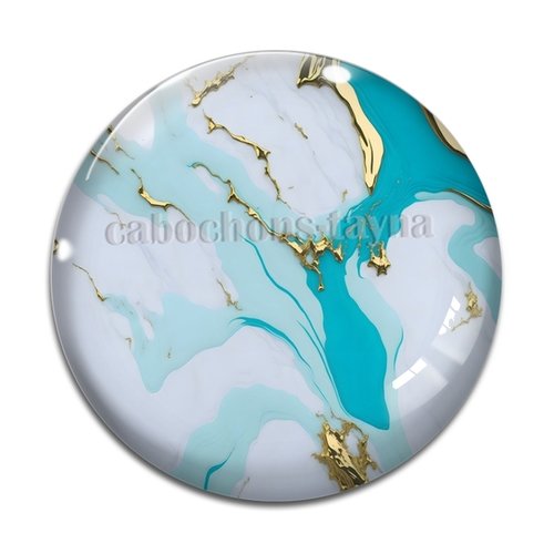 Cabochon effet marbre, cabochon résine - ou verre rond différente taille