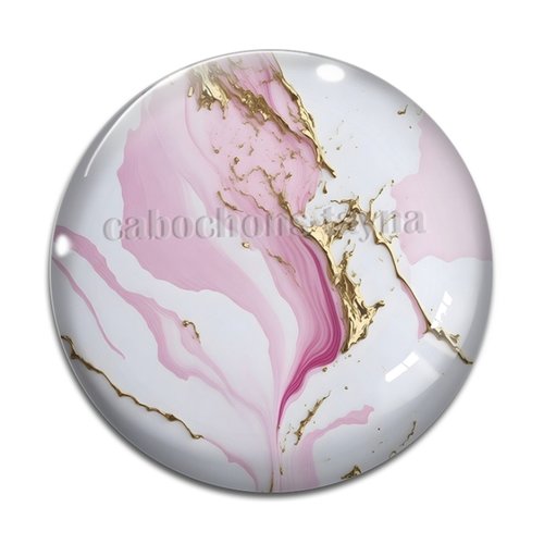 Cabochon effet marbre, cabochon résine - ou verre rond différente taille
