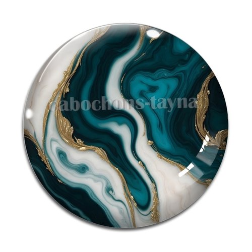 Cabochon effet marbre, cabochon résine - ou verre rond différente taille