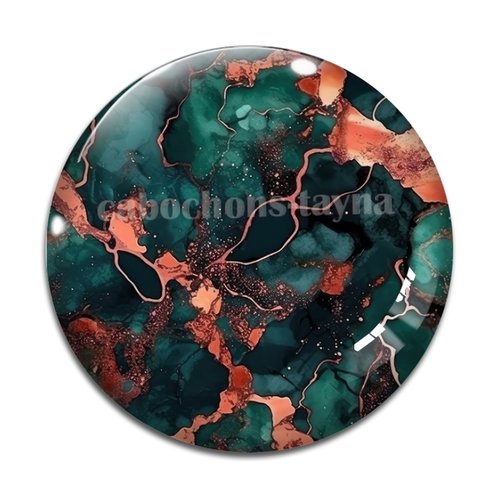Cabochon effet marbre, cabochon résine - ou verre rond différente taille