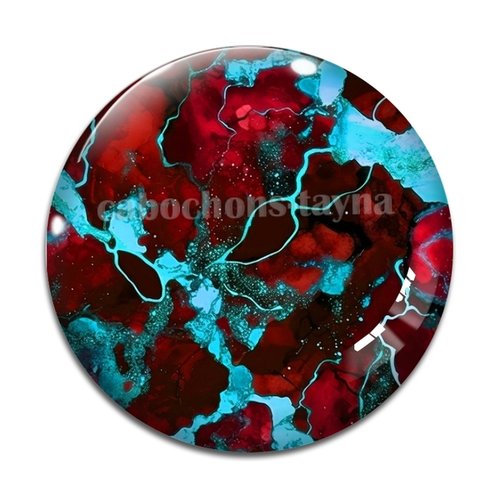 Cabochon effet marbre, cabochon résine - ou verre rond différente taille