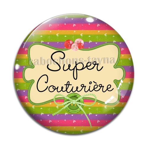 Cabochon super couturière, cabochon résine - ou verre rond différente taille