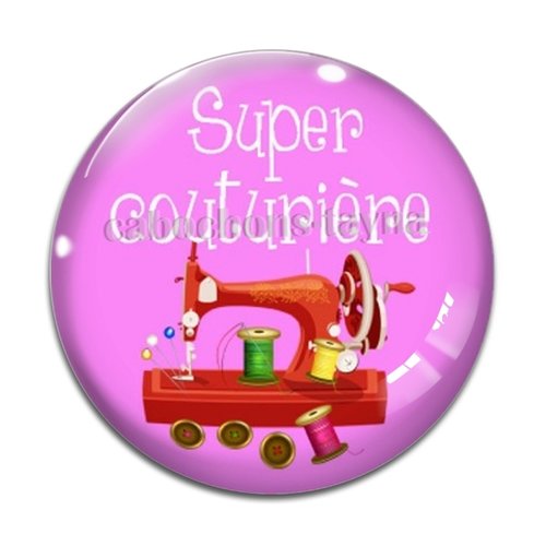Cabochon super couturière, cabochon résine - ou verre rond différente taille