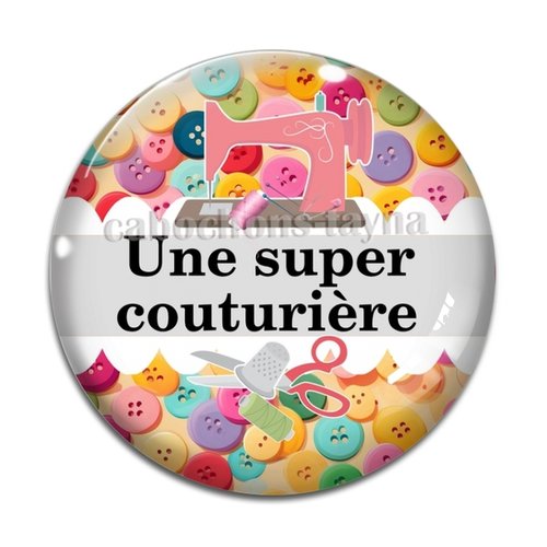 Cabochon super couturière, cabochon résine - ou verre rond différente taille