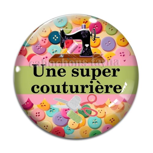 Cabochon super couturière, cabochon résine - ou verre rond différente taille