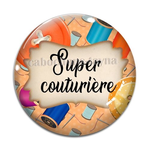 Cabochon super couturière, cabochon résine - ou verre rond différente taille