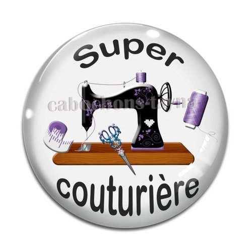 Cabochon super couturière, cabochon résine - ou verre rond différente taille