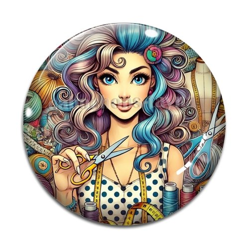 Cabochon couturière, cabochon résine - ou verre rond différente taille
