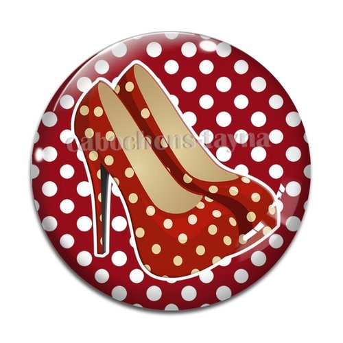 Cabochon chaussure, cabochon résine - ou verre rond différente taille
