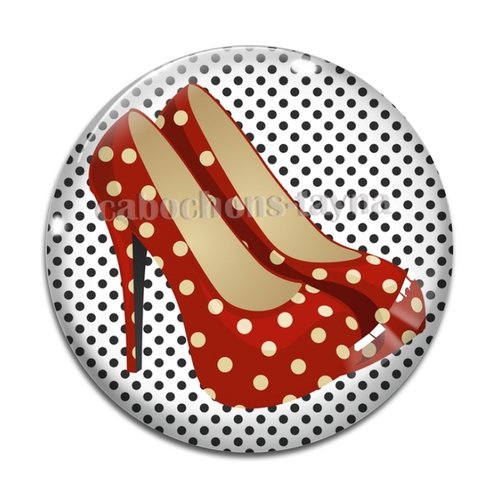 Cabochon chaussure, cabochon résine - ou verre rond différente taille