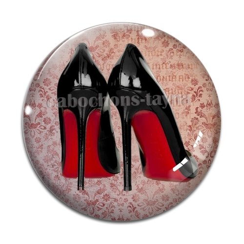 Cabochon chaussure, cabochon résine - ou verre rond différente taille