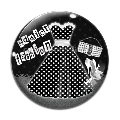 Cabochon robe, cabochon résine - ou verre rond différente taille