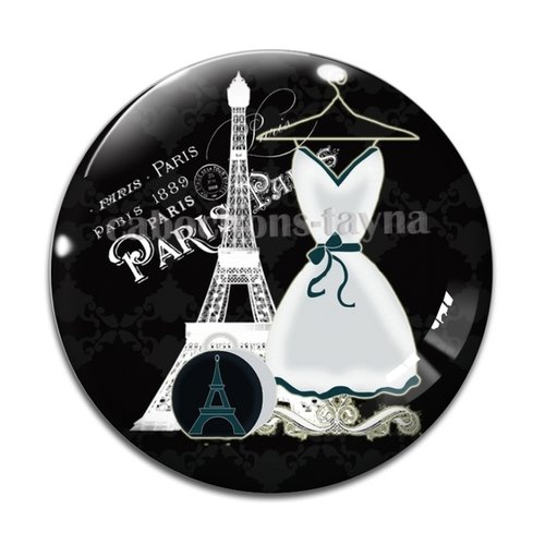 Cabochon robe, cabochon résine - ou verre rond différente taille