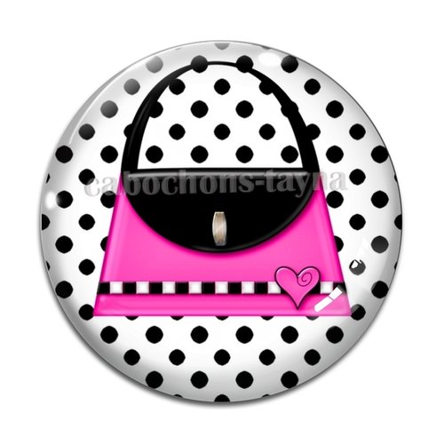 Cabochon sac, cabochon résine - ou verre rond différente taille