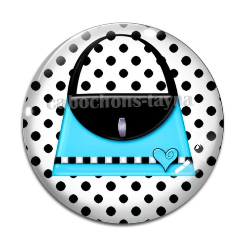 Cabochon sac, cabochon résine - ou verre rond différente taille