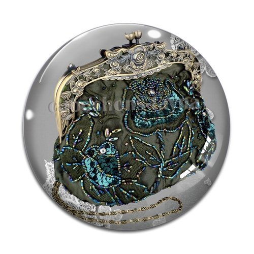 Cabochon sac, cabochon résine - ou verre rond différente taille