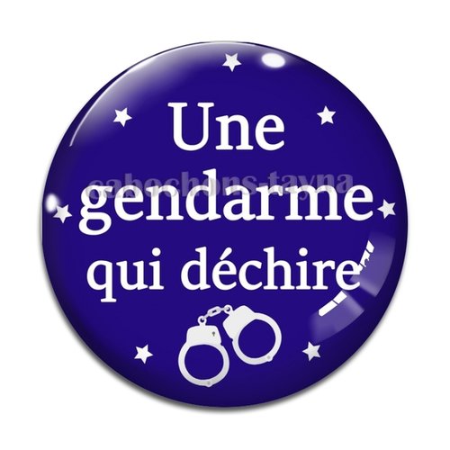 Cabochon une gendarme, cabochon résine - ou verre rond différente taille