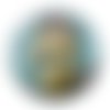 Cabochon femme  squelette gothique, cabochon résine - ou verre rond différente taille