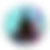 Cabochon méditation, cabochon résine bouddhisme - ou verre rond différente taille