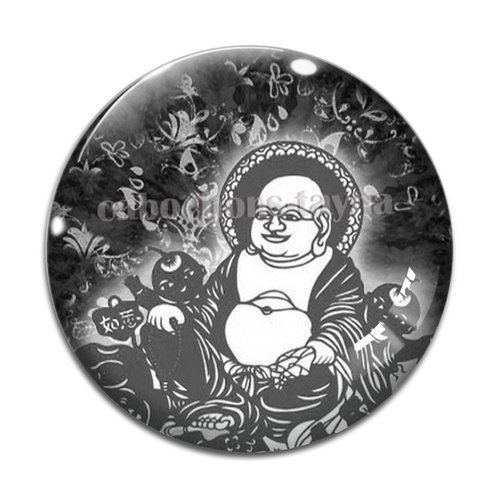 Cabochon résine bouddhisme - ou verre rond différente taille