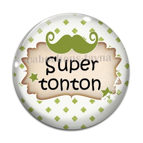 Cabochon super tonton, cabochon résine, verre rond différente taille