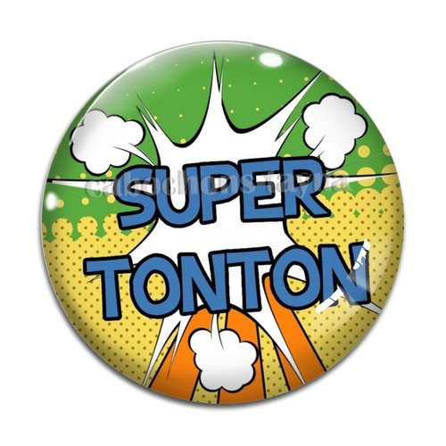 Cabochon super tonton, cabochon résine, verre rond différente taille