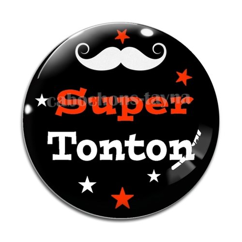 Cabochon super tonton, cabochon résine, verre rond différente taille
