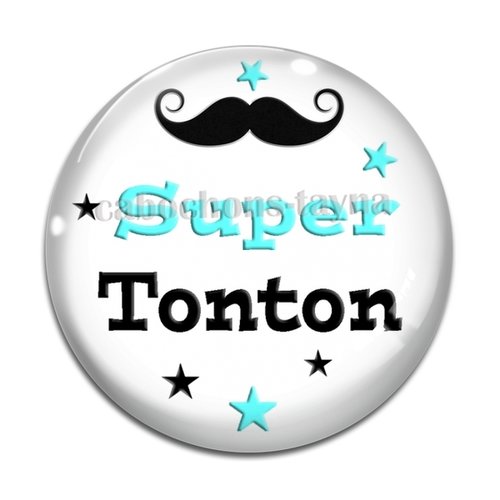 Cabochon super tonton, cabochon résine, verre rond différente taille