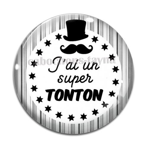 Cabochon super tonton, cabochon résine, verre rond différente taille