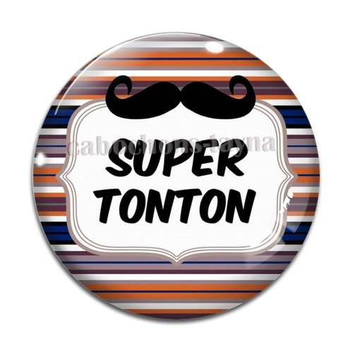 Cabochon super tonton, cabochon résine, verre rond différente taille