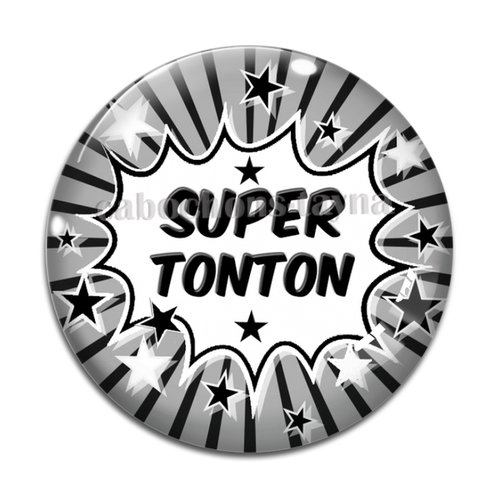 Cabochon super tonton, cabochon résine, verre rond différente taille