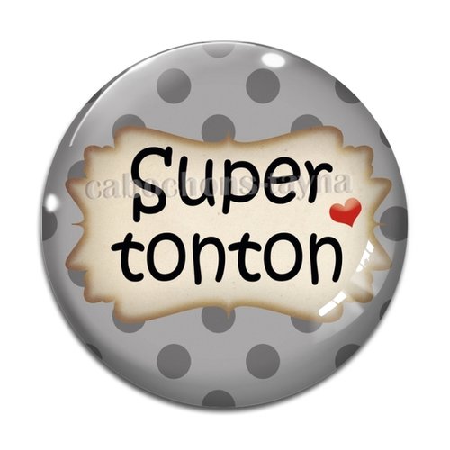 Cabochon super tonton, cabochon résine, verre rond différente taille
