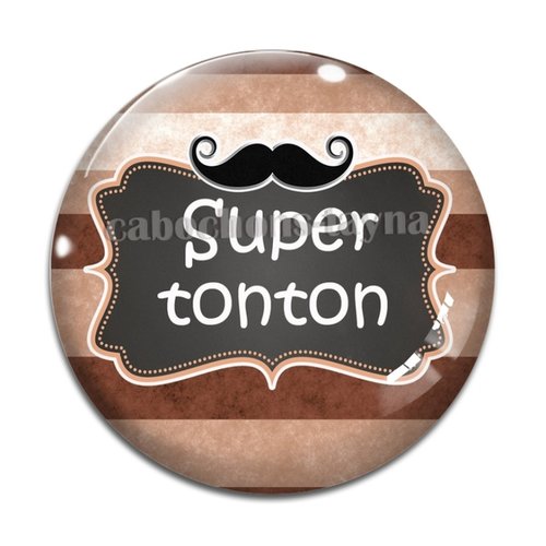 Cabochon super tonton, cabochon résine, verre rond différente taille