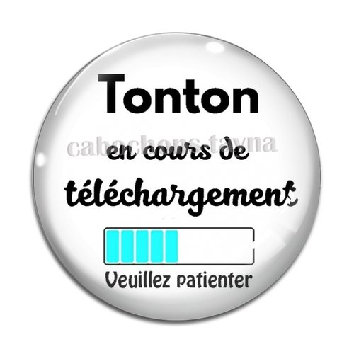 Cabochon futur tonton, cabochon résine, verre rond différente taille