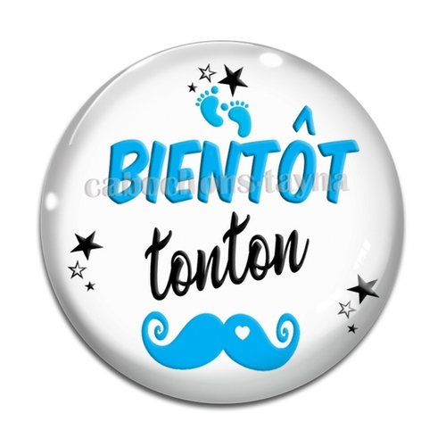 Cabochon futur tonton, cabochon résine, verre rond différente taille