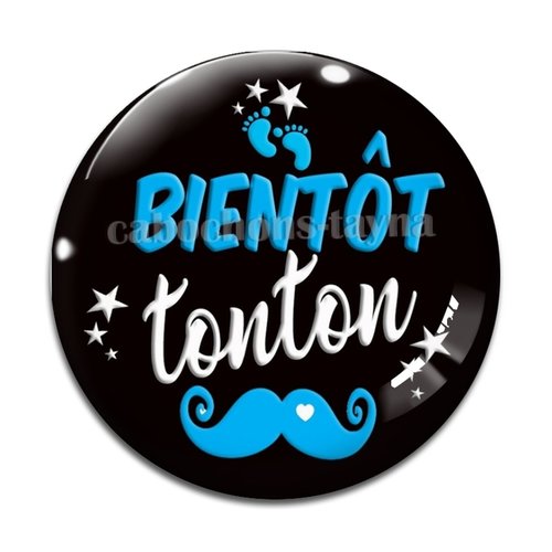 Cabochon futur tonton, cabochon résine, verre rond différente taille