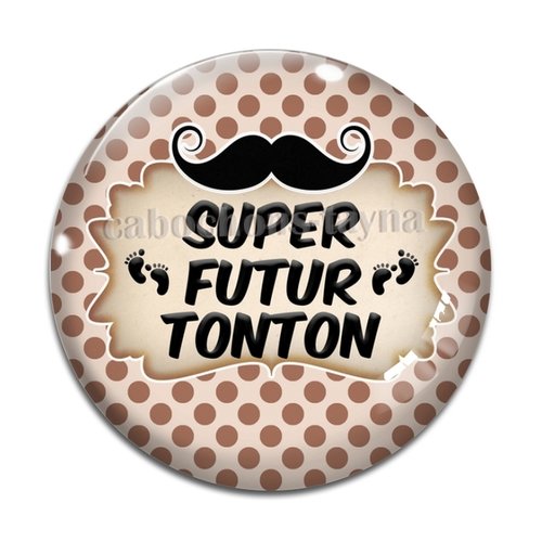 Cabochon futur tonton, cabochon résine, verre rond différente taille
