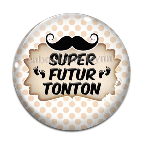 Cabochon futur tonton, cabochon résine, verre rond différente taille