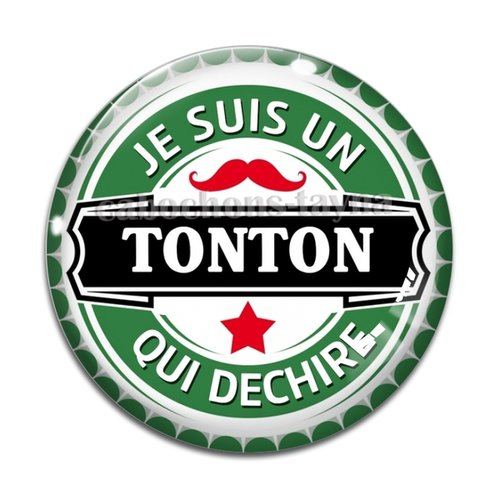 Cabochon tonton qui déchire, cabochon résine, verre rond différente taille