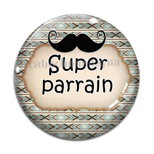 Cabochon super parrain, cabochon résine, verre rond différente taille