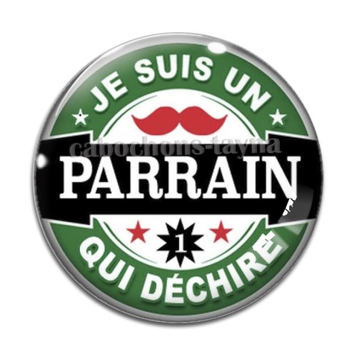 Cabochon parrain qui déchire, cabochon résine, verre rond différente taille